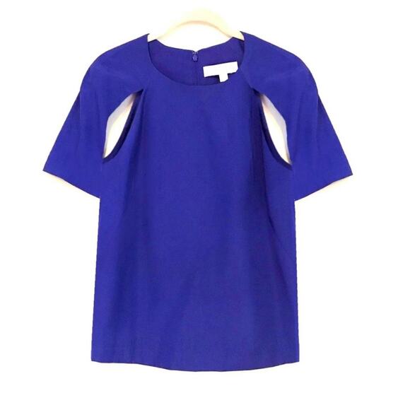 Finders Keepers Tops - Striking Blue Top with Open Underarm Design - Sz S